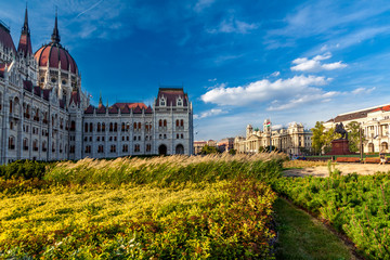 Fototapeta na wymiar Hungary Parliament Building in Budapest