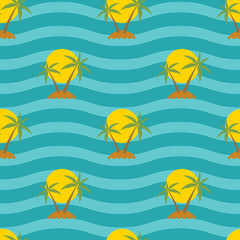 Obraz premium vector stylized seamless travel background