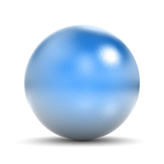 Blue Metallic Sphere