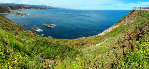 Cape Vidio coastline (Asturias coast, Spain).