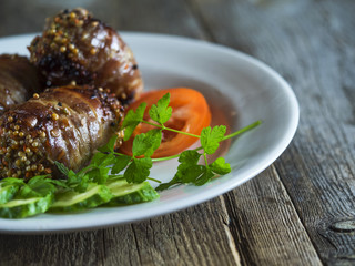 Meatloaf in bacon