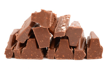 milk chocolate bar with almonds