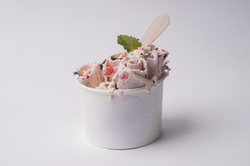plombir, ice cream, ice roll - 139116019
