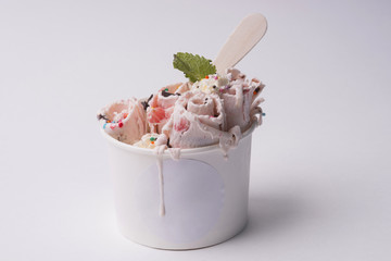 plombir, ice cream, ice roll - 139116046