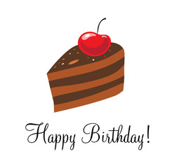 Cupcake Happy Birthday postcard