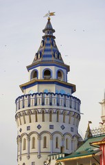 Fototapeta premium Izmailovo Kremlin in Moscow. Popular landmark. Color photo.
