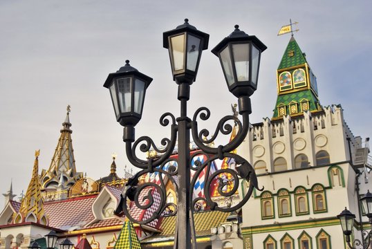 Izmailovo Kremlin in Moscow. Popular landmark. Color photo.