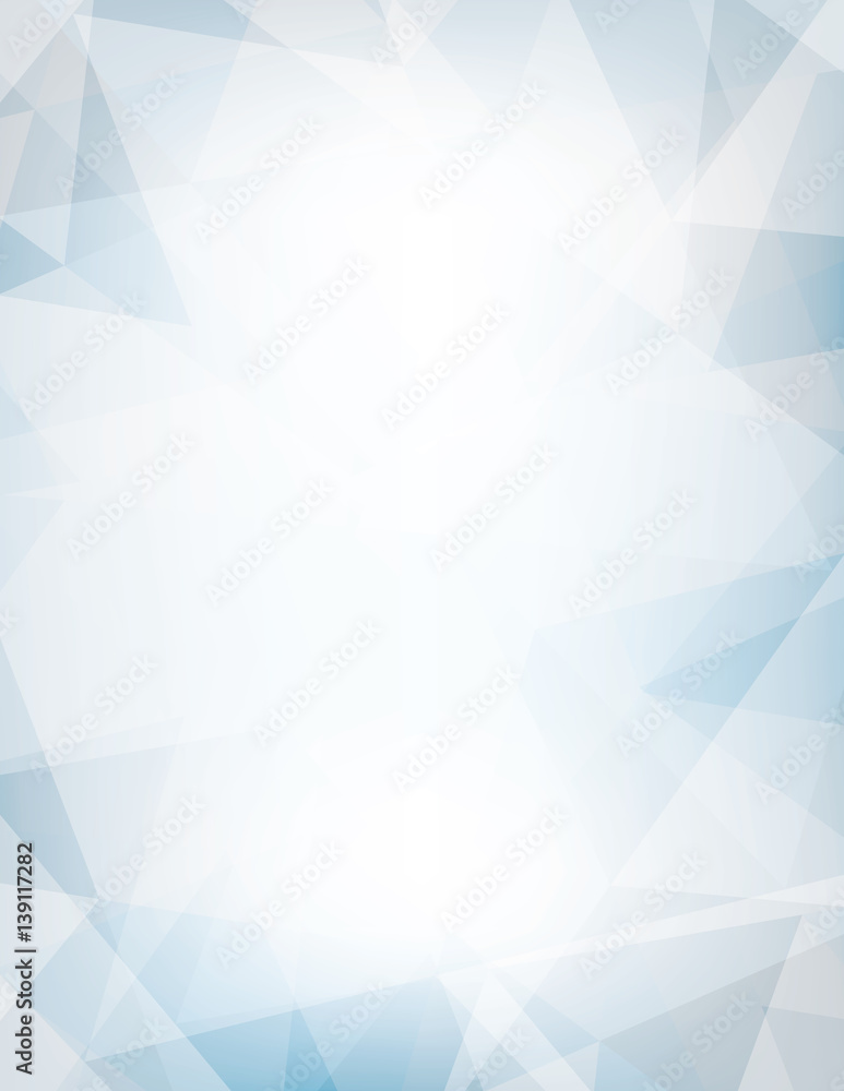 Aufkleber light blue and gray background textured by chaotic triangles