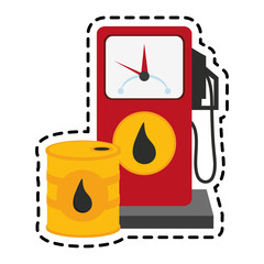 gas pump and oil industry related icons image vector illustration design 