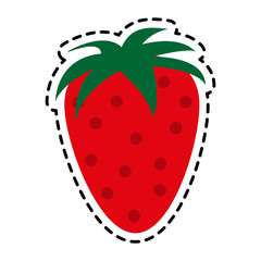 strawberry fruit icon image vector illustration design 
