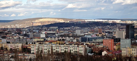 panoramic view, city Brno,Czech republic, Europe