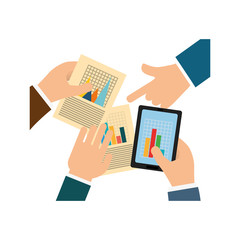 Statistics chart report icon vector illustration graphic design