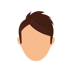 Man faceless head icon vector illustration graphic design