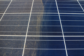 Partially Clean Photovoltaic Panels