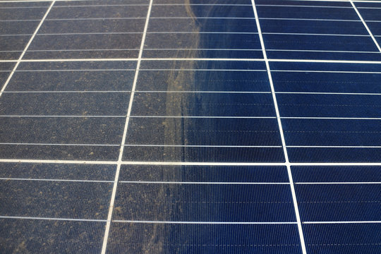 Partially Clean Photovoltaic Panels