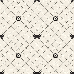 seamless monochrome ribbon pattern background