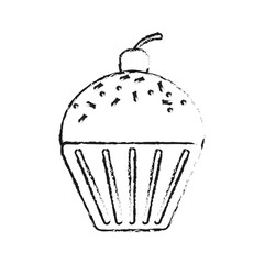 muffin pastry icon image vector illustration design 