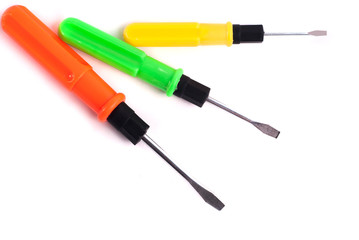 Fototapeta premium Screwdriver isolated on white background