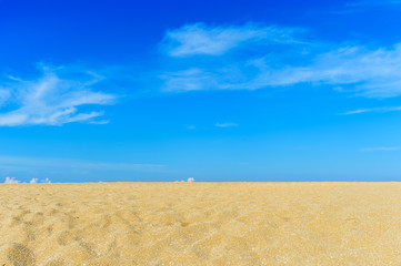 Fototapeta na wymiar Sand dune and blue sky