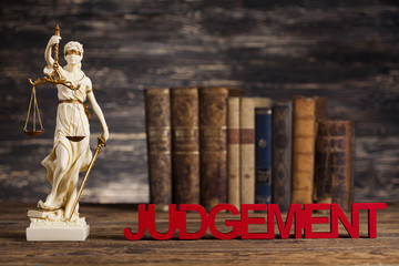 Statue of lady justice, Law concept