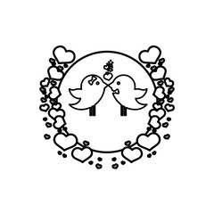 Love and romanticism icon vector illustration graphic design