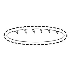 bread pastry icon image vector illustration design 