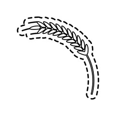wheat ear icon image vector illustration design 
