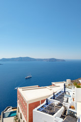 Santorini - The islands Nea Kameni and Palea Kameni