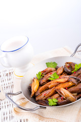 Roasted King Oyster Mushrooms