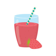 Delicious and sweet smoothie icon vector illustration graphic design