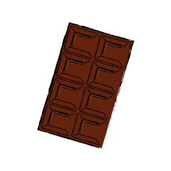 Delicious chocolate bar icon vector illustration graphic design