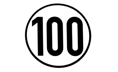 Höchstgeschwindigkeit 100 Stundenkilometer
