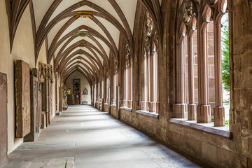 Obraz premium old medieval courtyard of the former stephan dome cloister