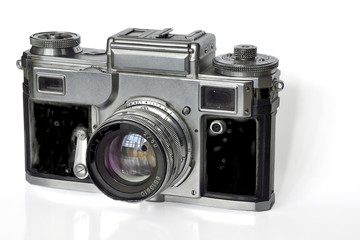 Vintage old film photocamera