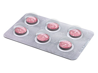 salami slice pills in blister