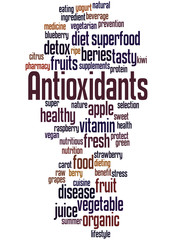 Obraz premium Antioxidants, word cloud concept 7