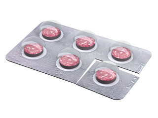 salami slice pills in blister