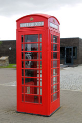 Eine englische Telefonzelle
