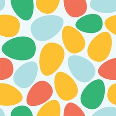Abstract easter eggs seamless pattern