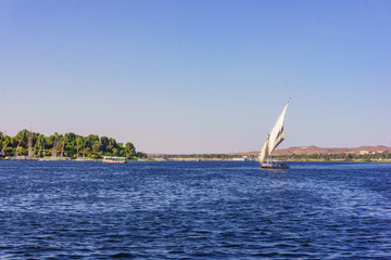 Nile river. Egyptian Nile