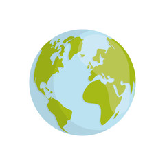 Isolated world earth icon vector illustration graphic design