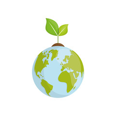 Nature green plant icon vector illustration graphic design
