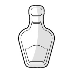 liquor bottle icon image vector illustration design