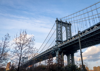 Manhattan Bridge seen from Dumbo in Brooklyn - New York, USA