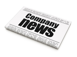 News concept: newspaper headline Company News