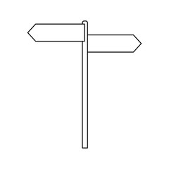 Obraz premium blank road or street sign icon image vector illustration design
