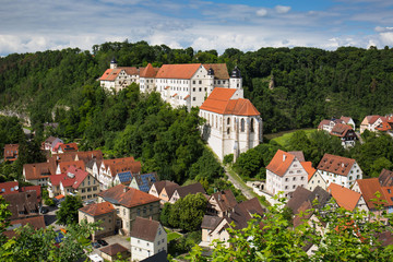 Stadtpanorama in Haigerloch mit Ausblick auf Schloss © Schlesier