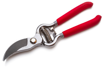 Garden pruner isolated