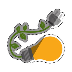 Green energy ecology icon vector illustration graphic design