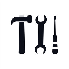 Tools icon in trendy flat style.